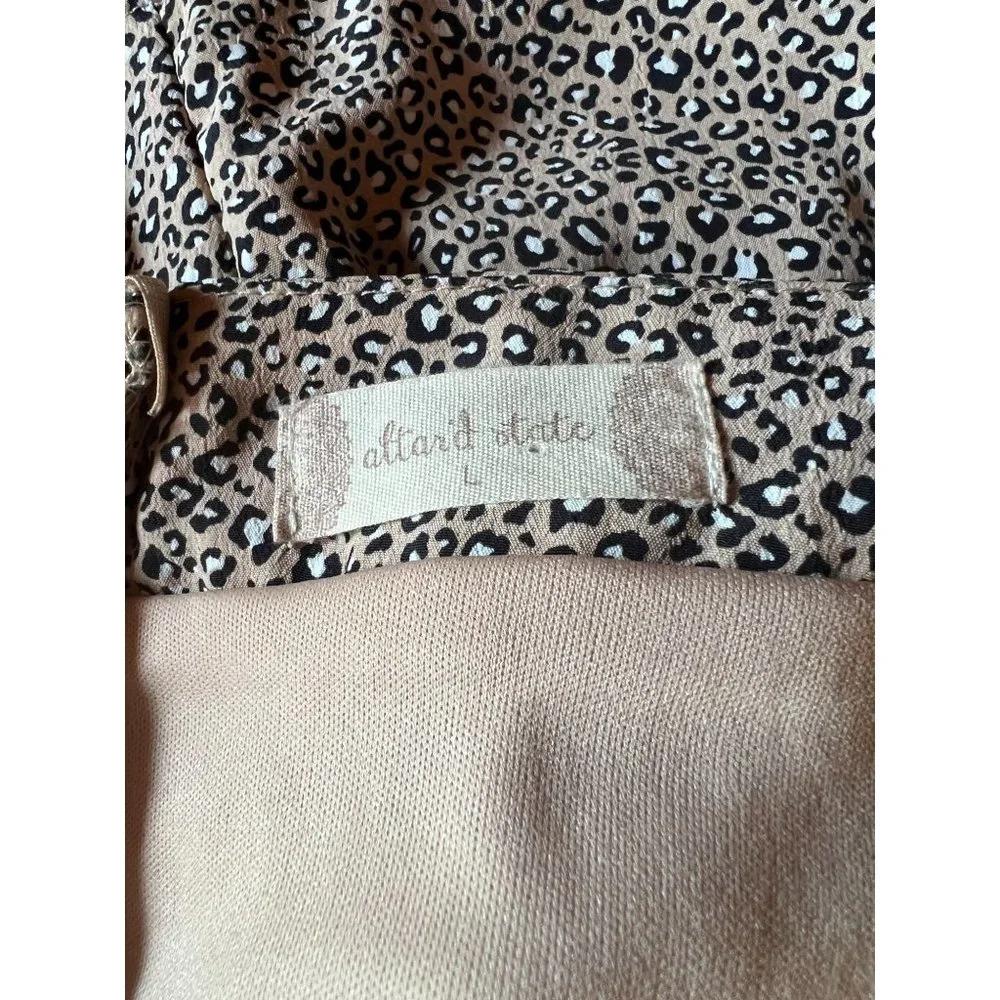 Altard State Skirt Womens Large Animal Print Ruffle Flirty - Picture 7 of 9